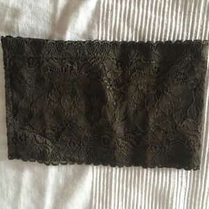 🐥🧚‍♀️ Soft Lace Strapless Tight Crop Bandeau